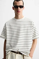 T-SHIRT BOXY FIT À RAYURES