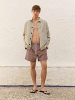 Short de bain imprimé regular fit