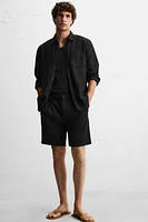 TEXTURED REGULAR FIT SHORTS