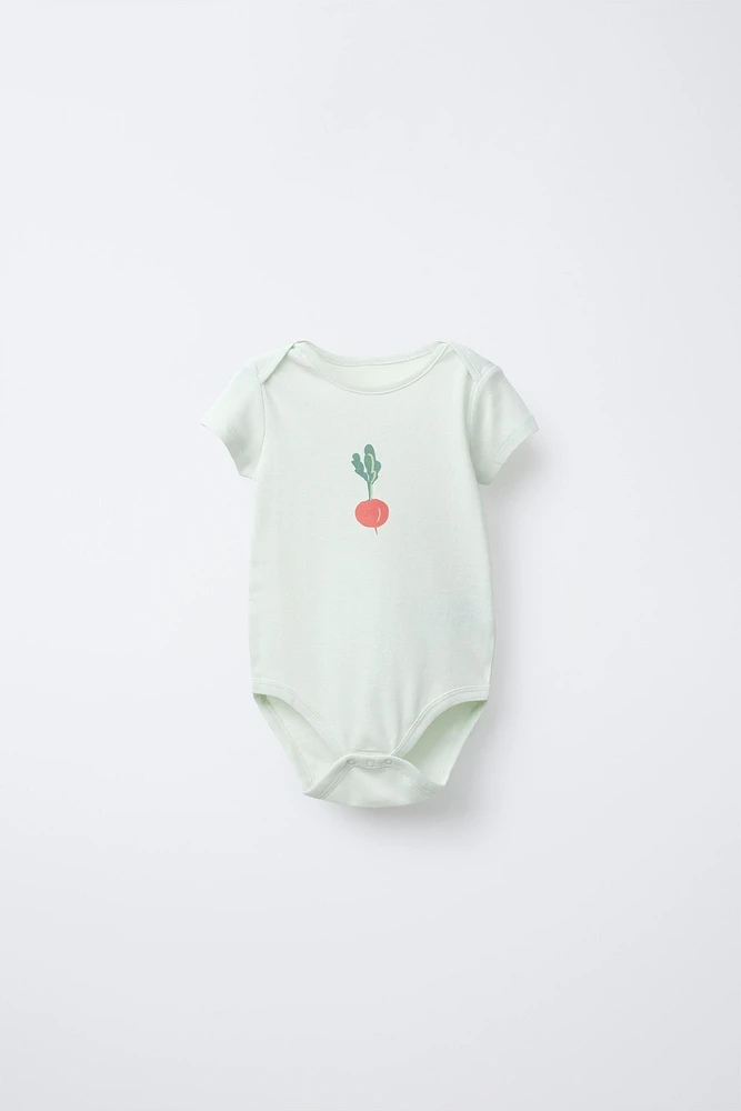 FIVE-PACK FARM BODYSUITS