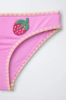 6-14 ANS/ BIKINI FRUITS AU CROCHET