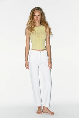 JEAN TRF MOM FIT AVEC TAILLE HAUTE
