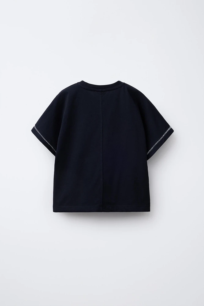 BOAT EMBROIDERY T-SHIRT