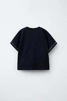 BOAT EMBROIDERY T-SHIRT