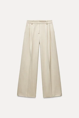 WIDE LEG PANTS WITH DARTS