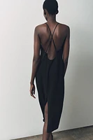 ROBE LONGUE DOUBLURE À BRETELLES MULTIPOSITIONS