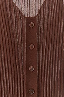 PLEATED FINE KNIT TOP