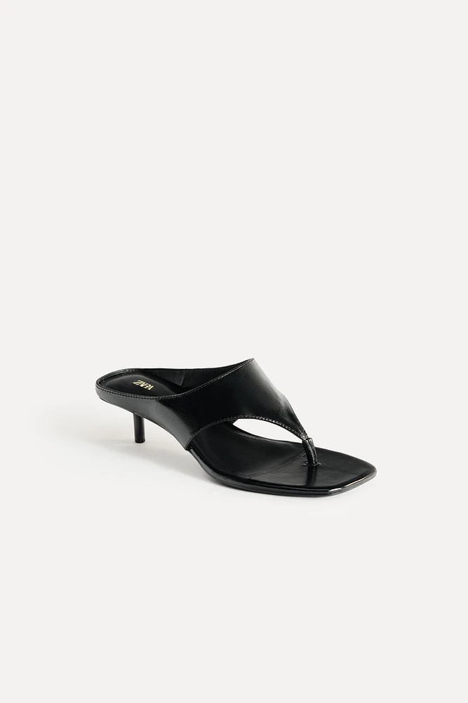 HIGH HEELED LEATHER SANDALS 50TH ANNIVERSARY