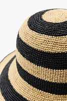 STRIPED BUCKET HAT