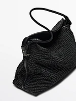 Sac satchel en papier tressé