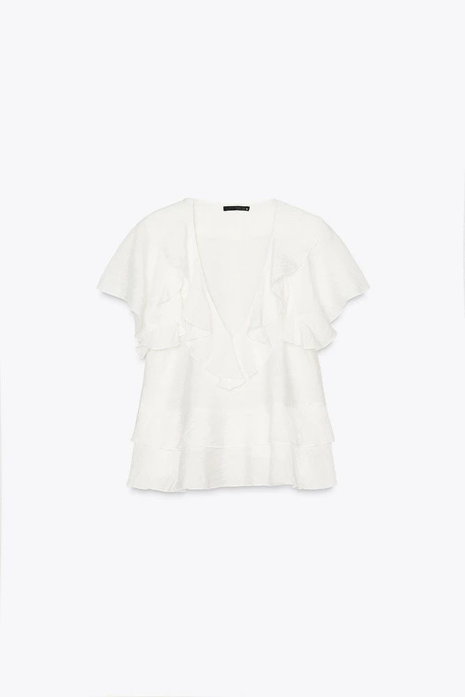 BLOUSE VOLANTS