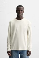 T-SHIRT MÉLANGE DE LIN