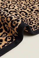 LEOPARD VELOUR BATH TOWEL