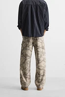 ABSTRACT PRINT CARPENTER PANTS