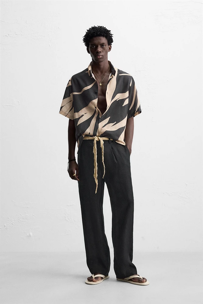 CHEMISE À IMPRIMÉ FEUILLES