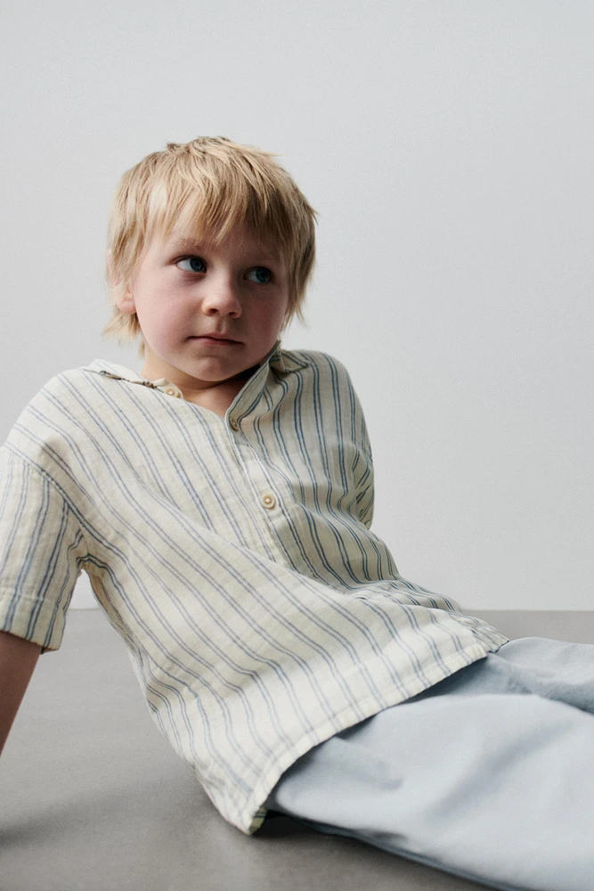 STRIPED TEXTURED SHIRT
