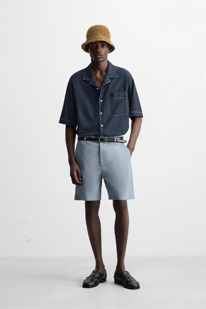 CHEMISE SURPIQÛRES CONTRASTE