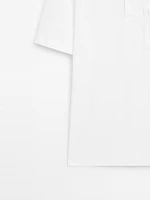 Polo texturé piqué 100 % coton