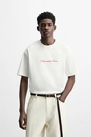 CONTRAST PRINT T-SHIRT
