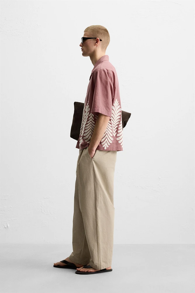 SHIRT WITH CONTRASTING EMBROIDERY