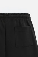 INTERLOCK STRUCTURED SHORTS