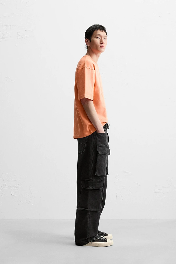 T-SHIRT RELAXED FIT DÉLAVÉ SPRAY
