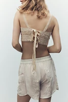 SHORT DENTELLE BRODÉ