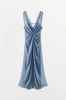 GEORGETTE DRAPED DRESS