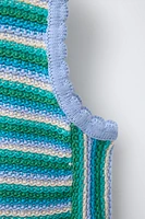 STRIPED KNIT TOP