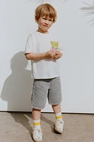 SERGED SKATER SHORTS