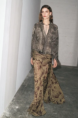 ZW COLLECTION PRINTED SKIRT