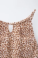 6-14 ANS/ MAILLOT DE BAIN À IMPRIMÉ ANIMAL CUT OUT