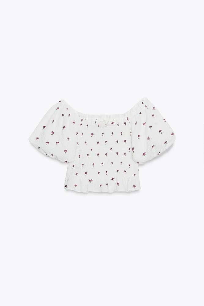 TOP À IMPRIMÉ FLORAL
