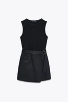 BELTED COMBINATION JUMPSUIT