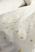 HOUSSE DE COUETTE COTON IMPRIMÉ MIMOSA