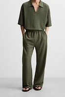 PANTALON STRUCTURÉ À TEXTURE