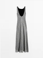 Linen fluid sleeveless dress