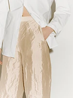 Pantalon satiné texturé - Limited Edition