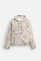 ABSTRACT PRINT DENIM JACKET