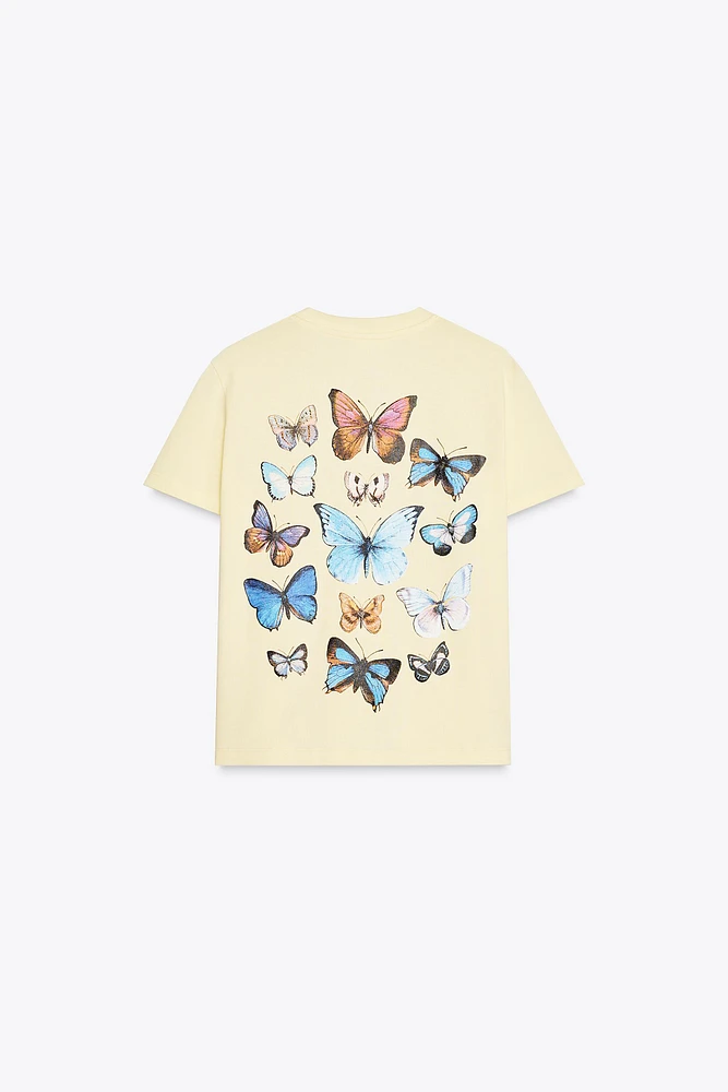 T-SHIRT IMPRIMÉ PAPILLONS MARIAN ELLIS ROWAN