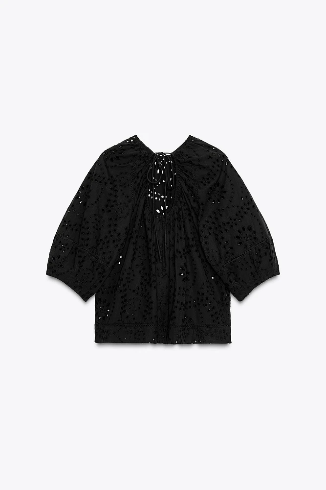 BLOUSE BRODERIES PERFORÉES ZW COLLECTION
