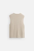 LINEN KNIT T-SHIRT