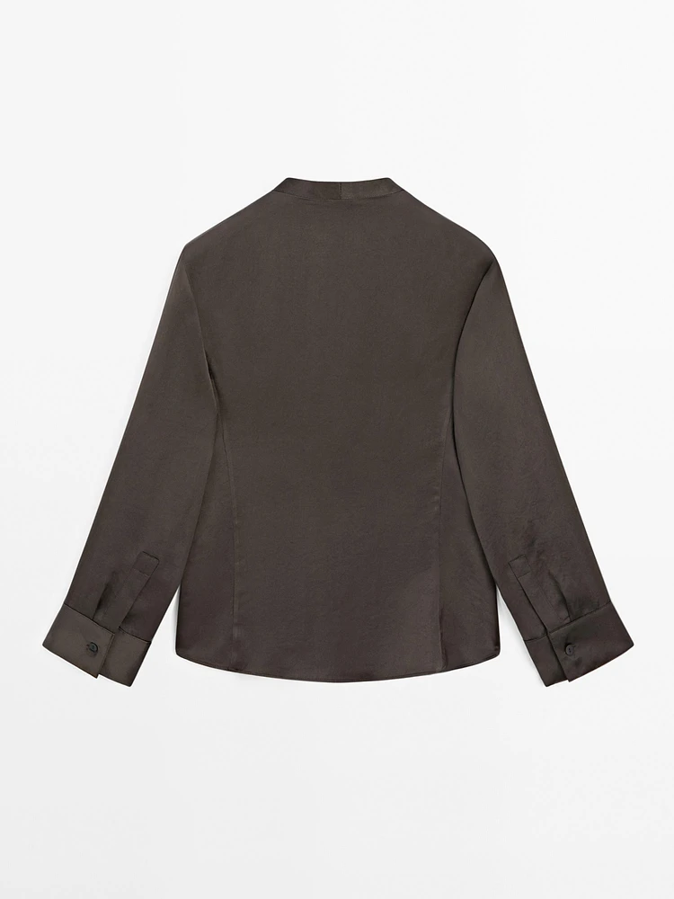 Chemise à manches longues en coton