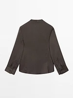 Chemise à manches longues en coton