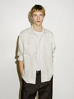 Lightweight 100% linen overshirt - Limited Edition