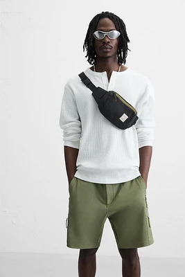 CONTRAST TECHNICAL BELT BAG