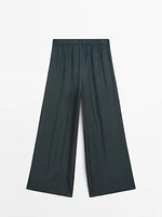 Pantalon fluide effet froiss
