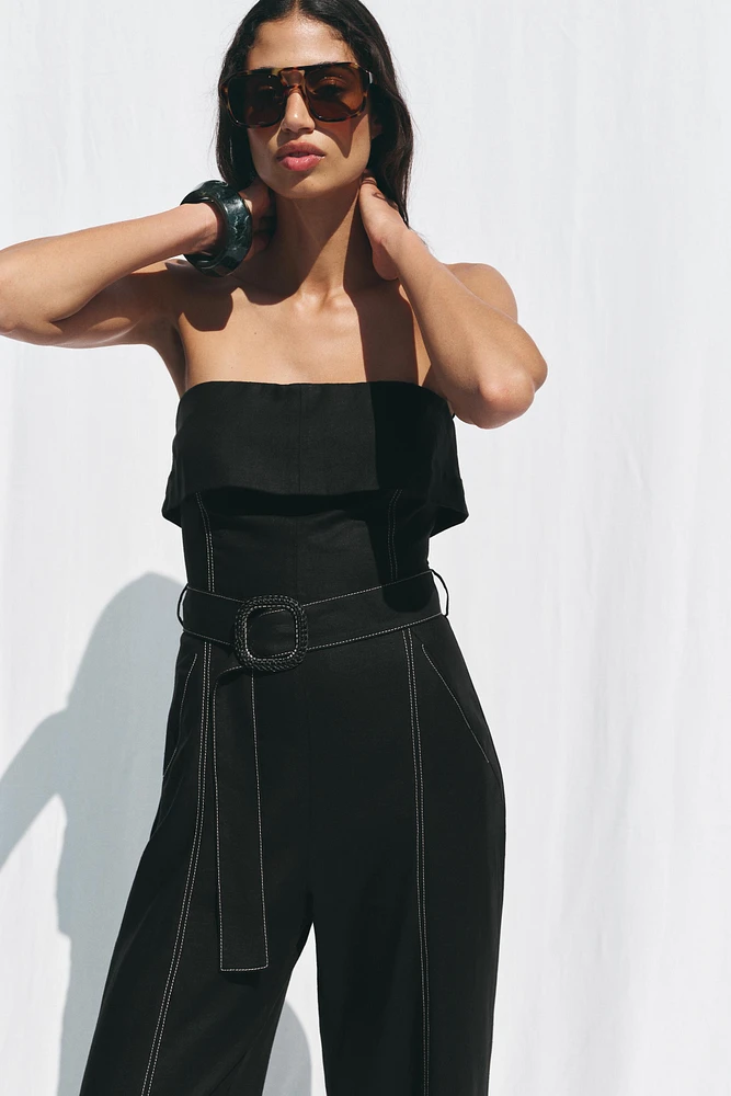COMBINAISON BUSTIER AVEC LIN