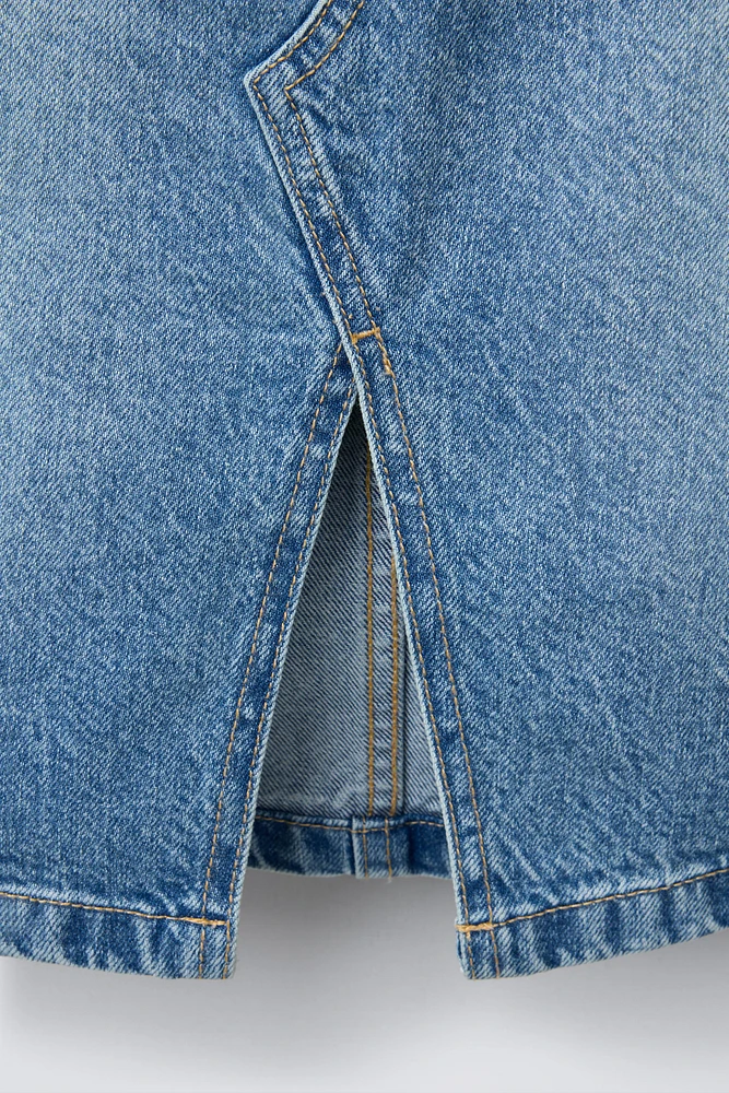 DENIM MIDI SKIRT