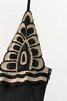 ROBE À BRETELLES FANTAISIE